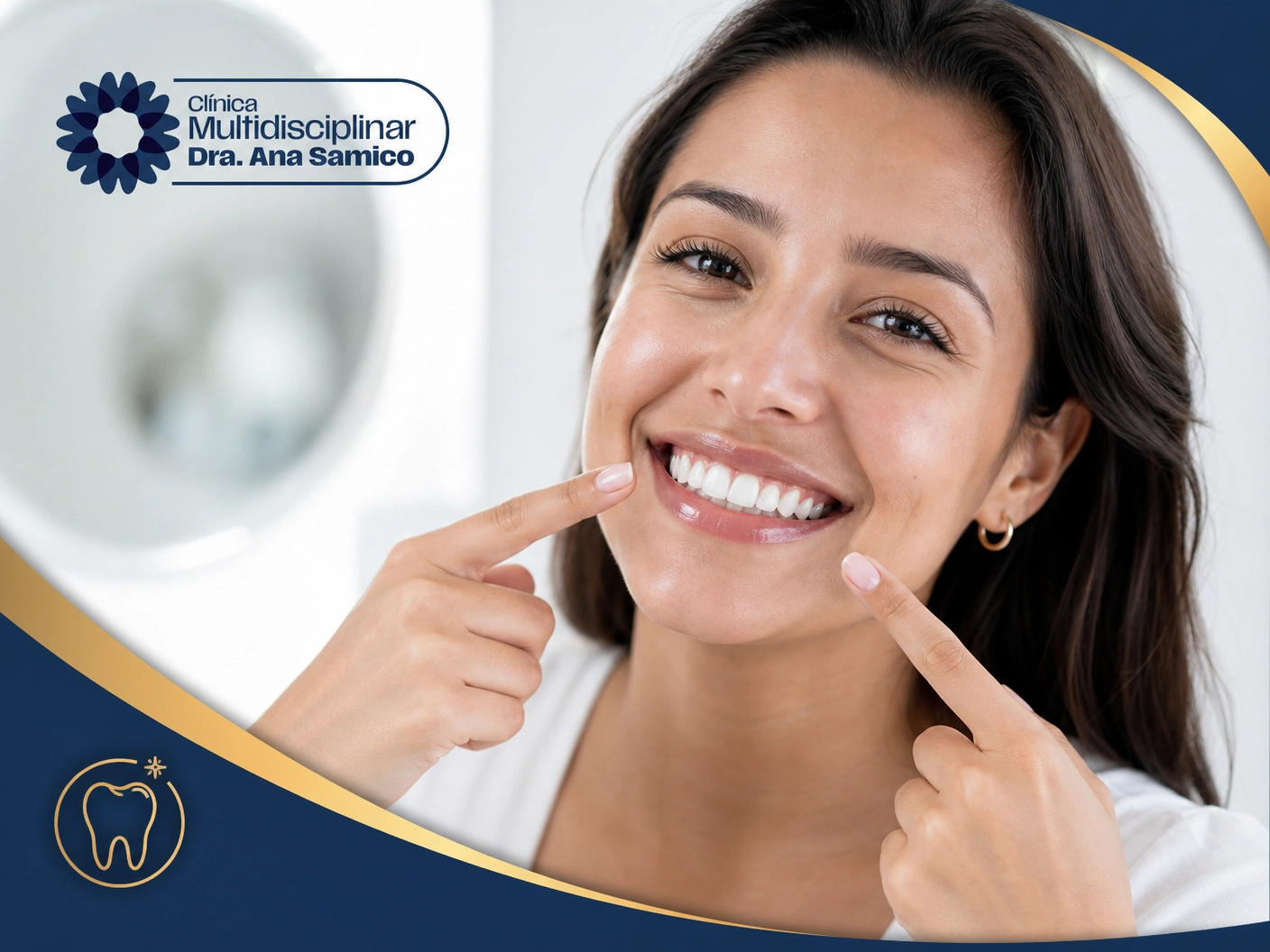 Comparativo visual de clareamento dental